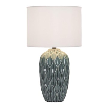 Настолна лампа PINEAPLE 1xE27/40W/230V бяла/зелена