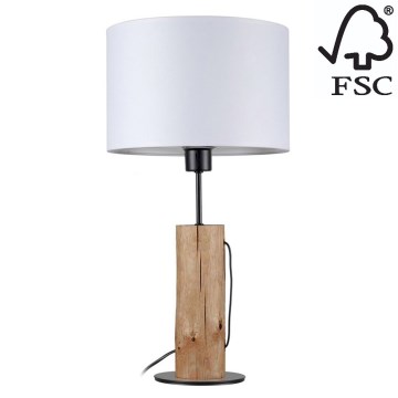 Настолна лампа PINO 1xE27/40W/230V бор - FSC сертифицирана