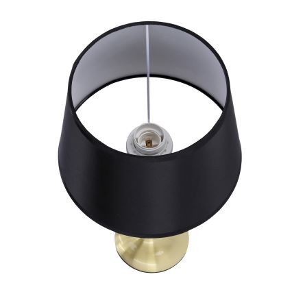 Настолна лампа PRIMA GOLD 1xE27/60W/230V черен/златист