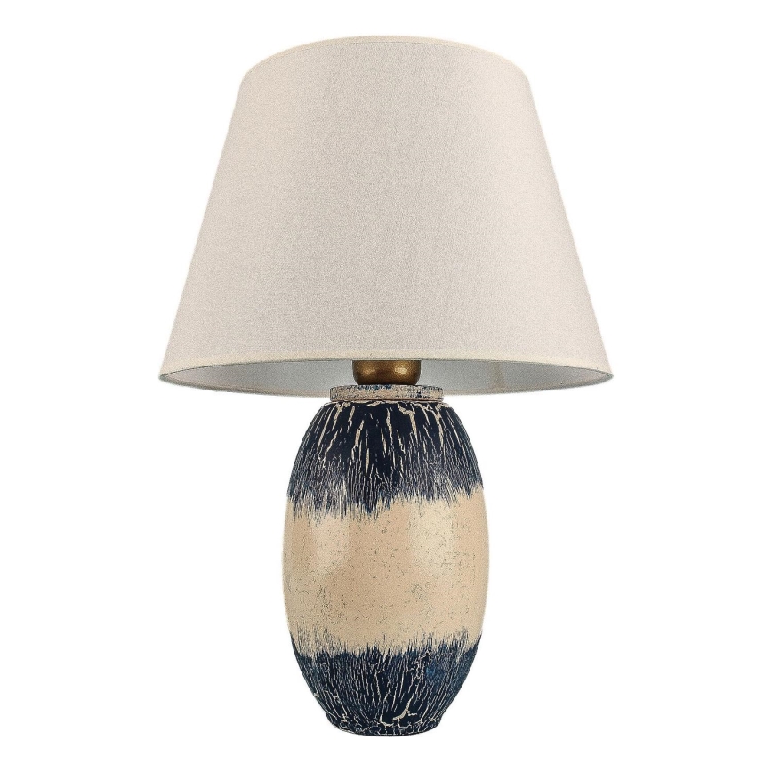 Настолна лампа RAMZES 1xE27/40W/230V бежова/синя
