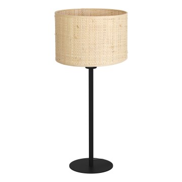 Настолна лампа RATTAN 1xE27/60W/230V Ø 25 см ратанова