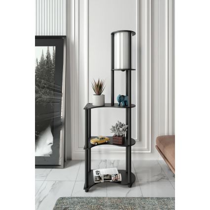 Настолна лампа с рафтове NOTO 1xE27/40W/230V черна