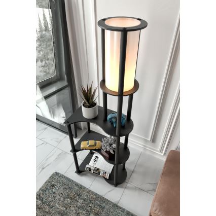 Настолна лампа с рафтове NOTO 1xE27/40W/230V черна