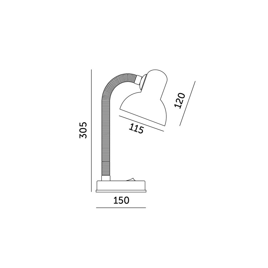 Настолна лампа SMIESZEK 1xE27/40W/230V розов