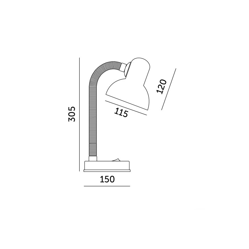 Настолна лампа SMIESZEK 1xE27/40W/230V жълт