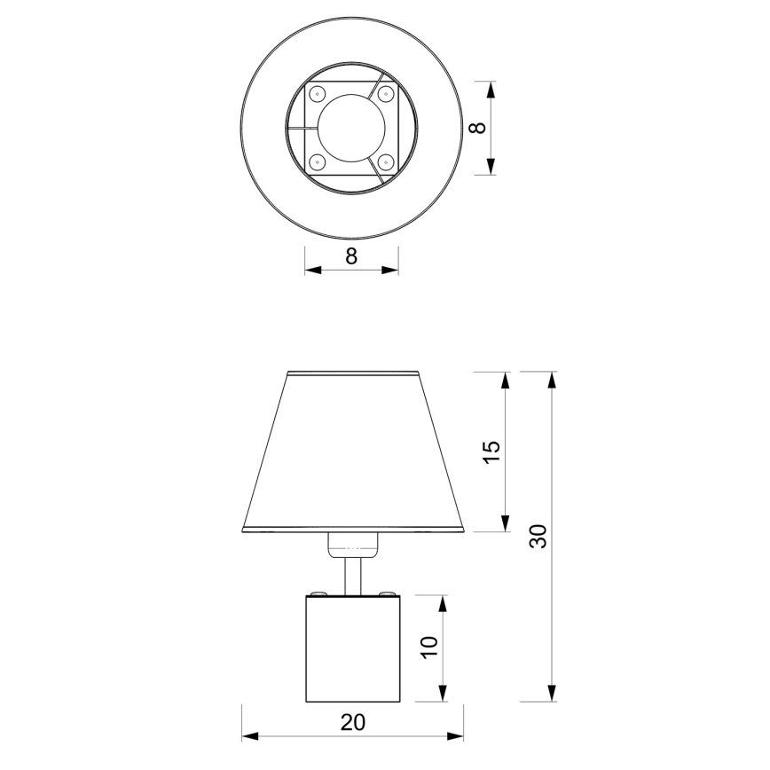 Настолна лампа SODER 1xE27/60W/230V