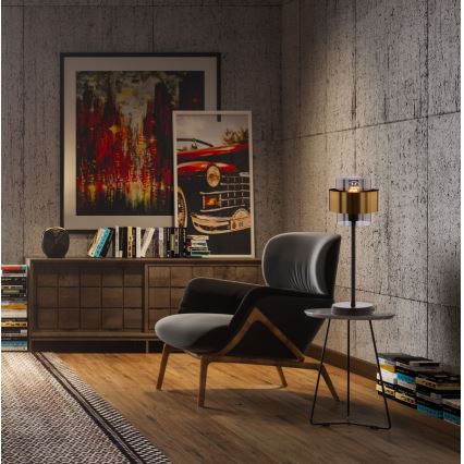 Настолна лампа SPIEGA 1xE27/60W/230V златист/черен