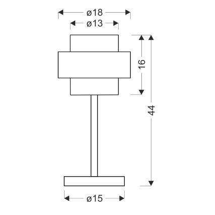 Настолна лампа SPIEGA 1xE27/60W/230V златист/черен