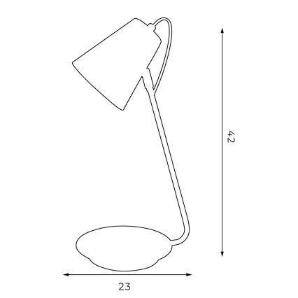 Настолна лампа TABLE LAMPS 1xE27/60W/230V