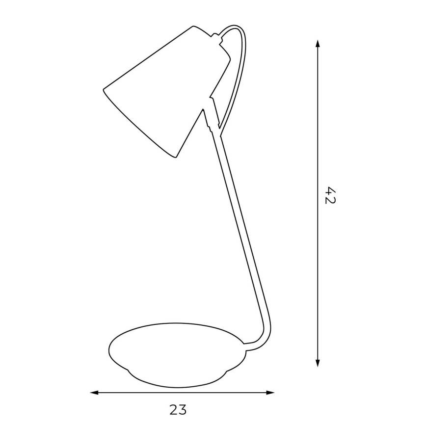 Настолна лампа TABLE LAMPS 1xE27/60W/230V