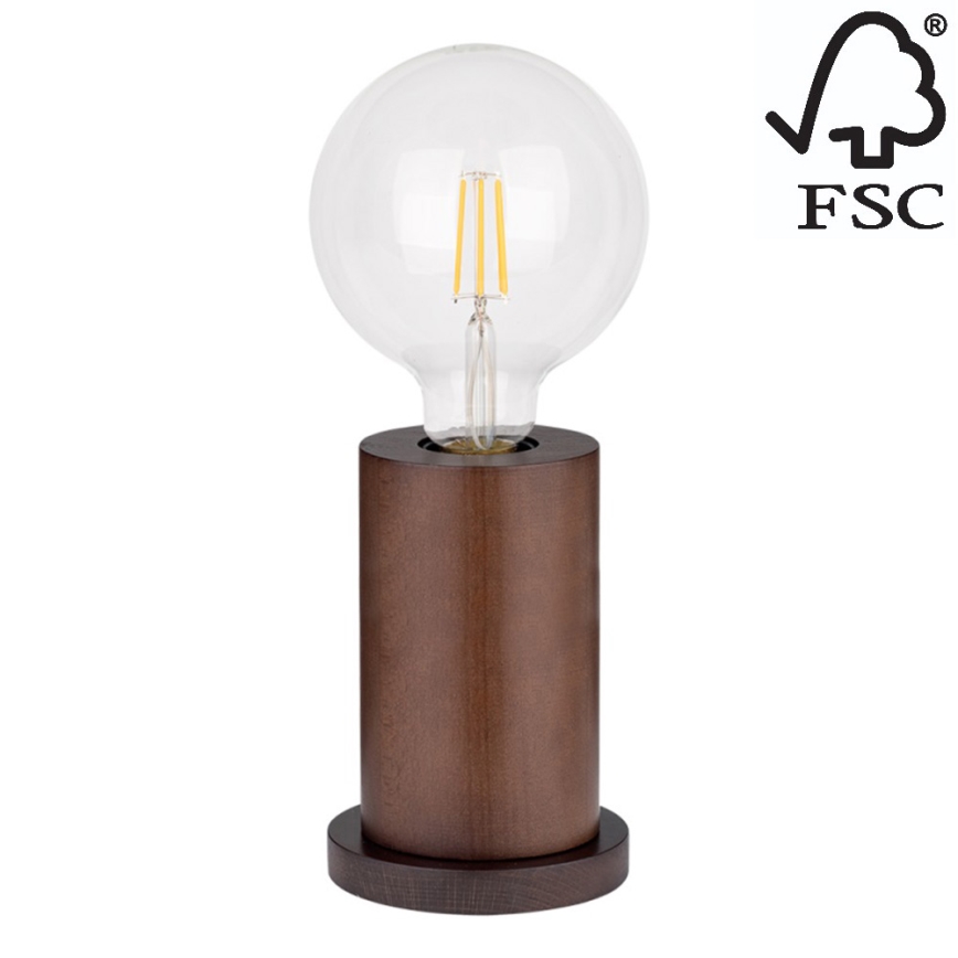 Настолна лампа TASSE 1xE27/25W/230V бук - FSC сертифицирана