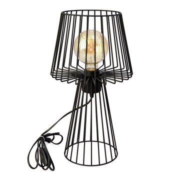 Настолна лампа TORRI 1xE27/15W/230V черен