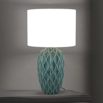 Настолна лампа TORTUGA 1xE27/40W/230V зелена/бяла