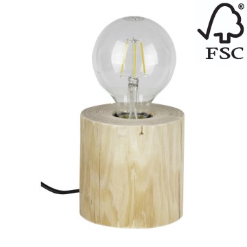 Настолна лампа TRABO 1xE27/25W/230V бор - FSC сертифицирана