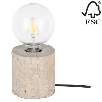 Настолна лампа TRABO 1xE27/25W/230V бор - FSC сертифицирана