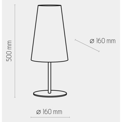 Настолна лампа UMBRELLA 1xE27/15W/230V синя