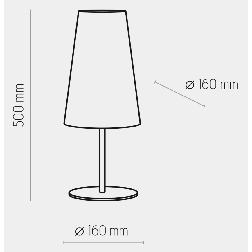 Настолна лампа UMBRELLA 1xE27/15W/230V синя