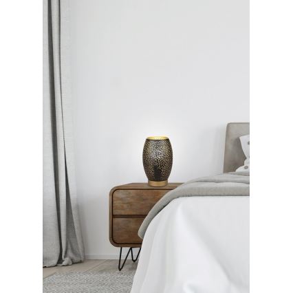 Настолна лампа Venus 1xE27/60W/230V черна/златна