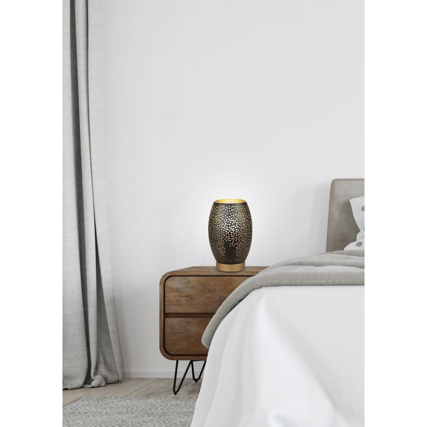 Настолна лампа Venus 1xE27/60W/230V черна/златна