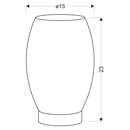 Настолна лампа Venus 1xE27/60W/230V черна/златна