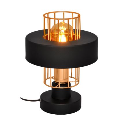 Настолна лампа VOLTA 1xE27/15W/230V черна/златиста