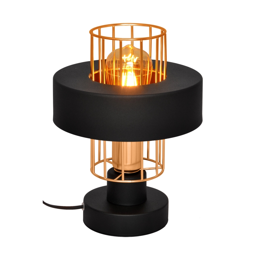 Настолна лампа VOLTA 1xE27/15W/230V черна/златиста