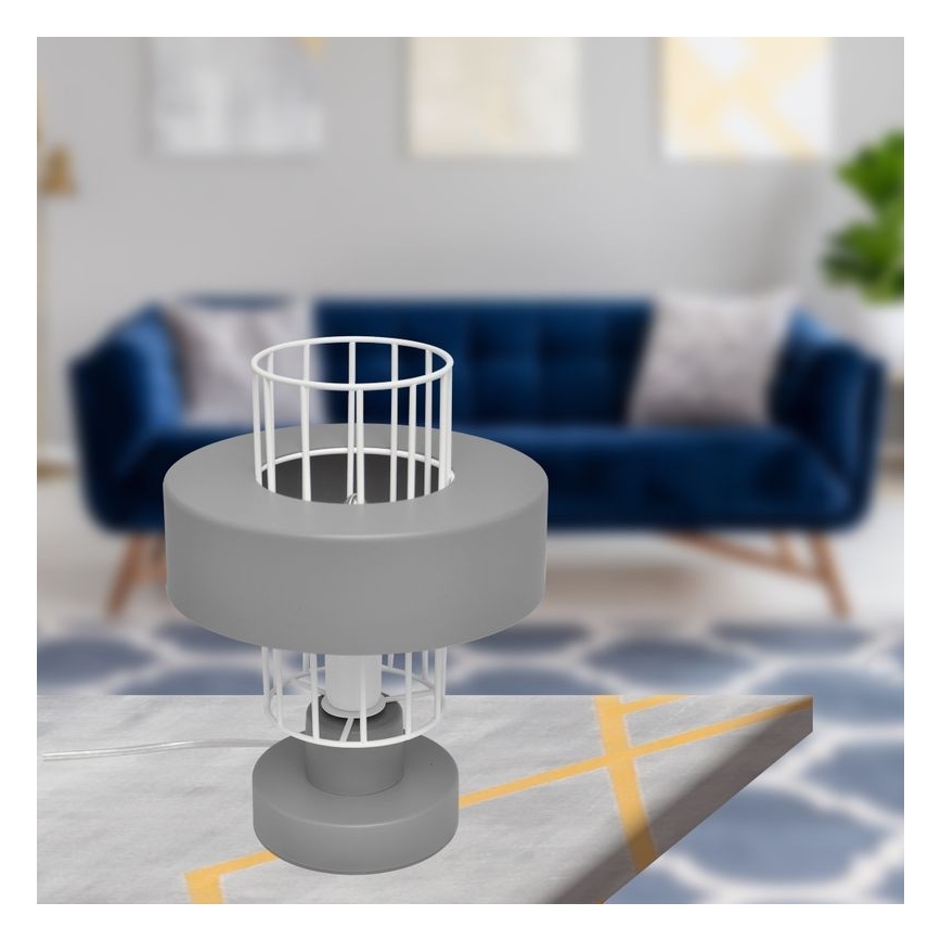 Настолна лампа VOLTA 1xE27/15W/230V сива