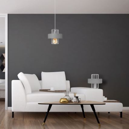 Настолна лампа VOLTA 1xE27/15W/230V сива