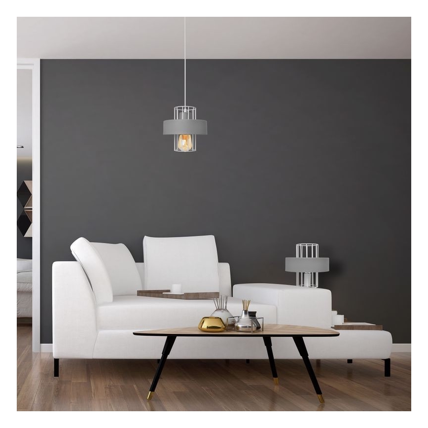 Настолна лампа VOLTA 1xE27/15W/230V сива