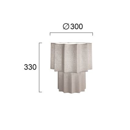 Настолна лампа WAVY 1xE27/14W/230V сива