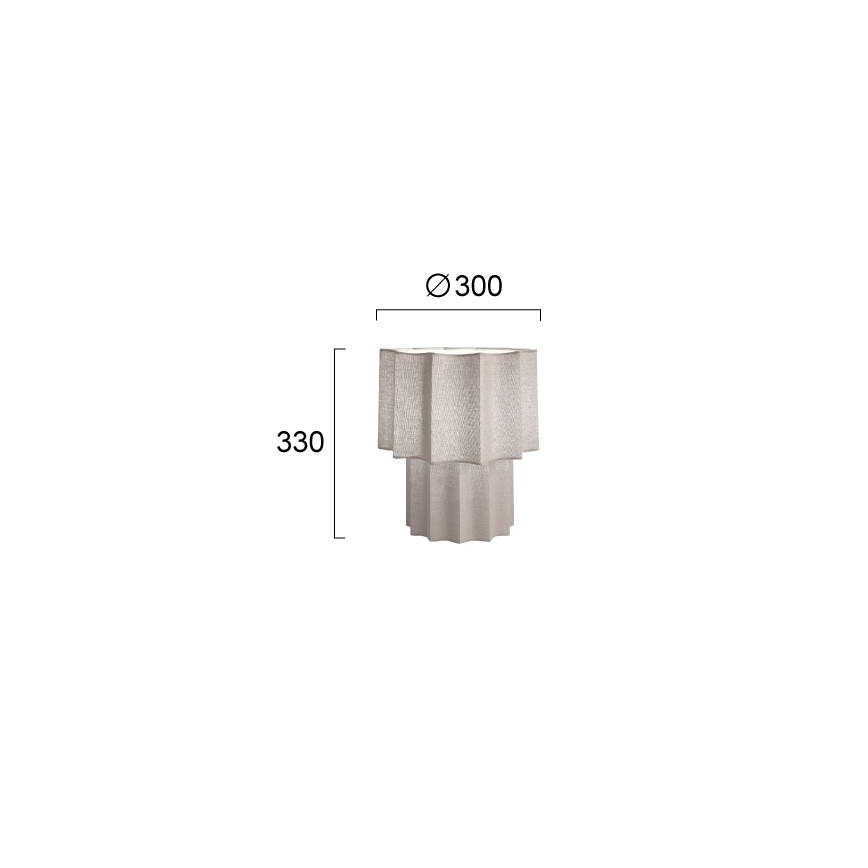 Настолна лампа WAVY 1xE27/14W/230V сива
