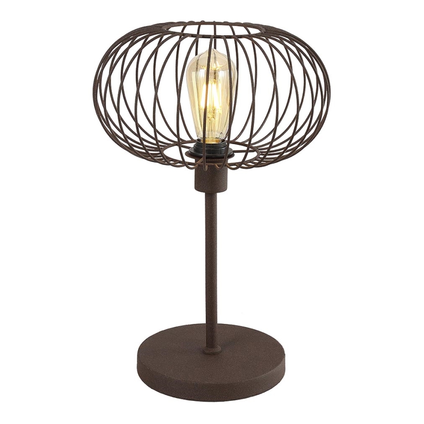 Настолна лампа WIRE 1xE27/15W/230V кафява