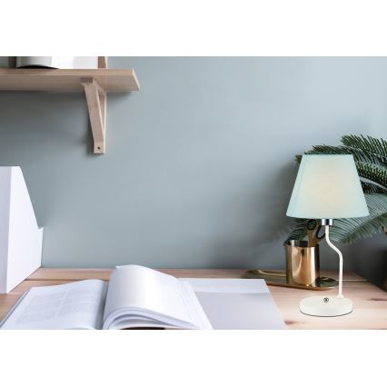 Настолна лампа YORK 1xE14/60W/230V бяла/синя