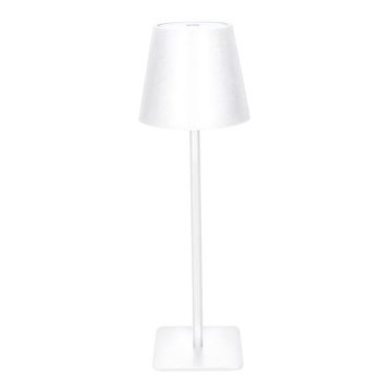 Настолна LED лампа LUCCA, сензорна, с регулируема яркост и презареждаема (3,7V, 2000 mAh), 3000/4000/6500K, бяла
