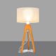 Настолна лампа ALBA 1xE27/60W/230V кремавa/дъб