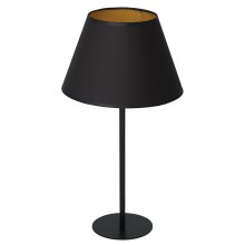 Настолна лампа ARDEN 1xE27/60W/230V Ø 30 cм черна/златиста