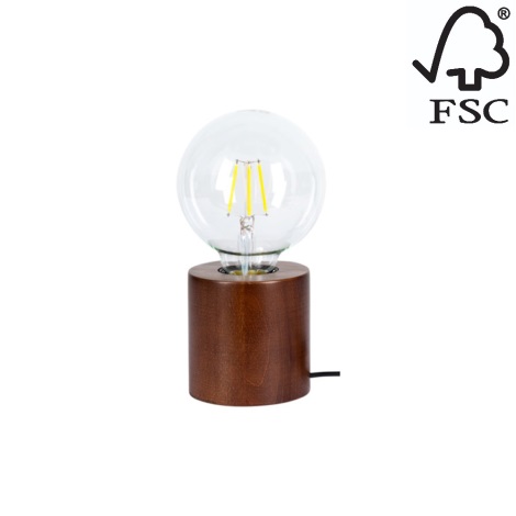 Настолна лампа MINNIE 1xE27/25W/230V бук - FSC сертифицирана