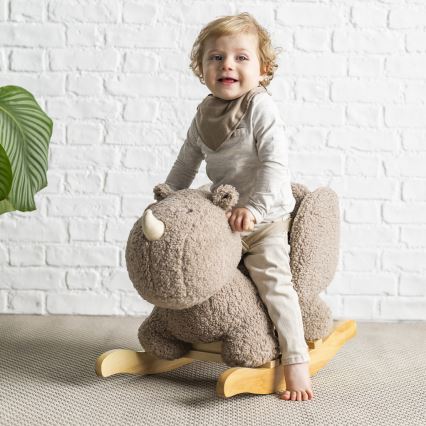 Nattou - Люлееща се играчка TEDDY носорог