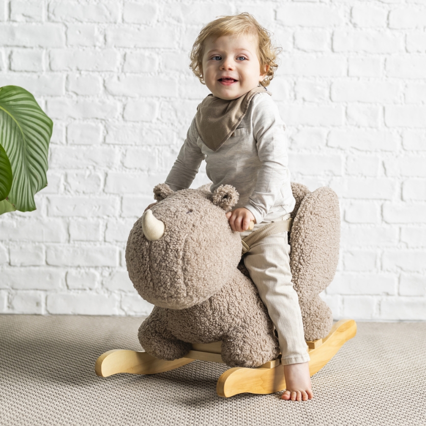 Nattou - Люлееща се играчка TEDDY носорог