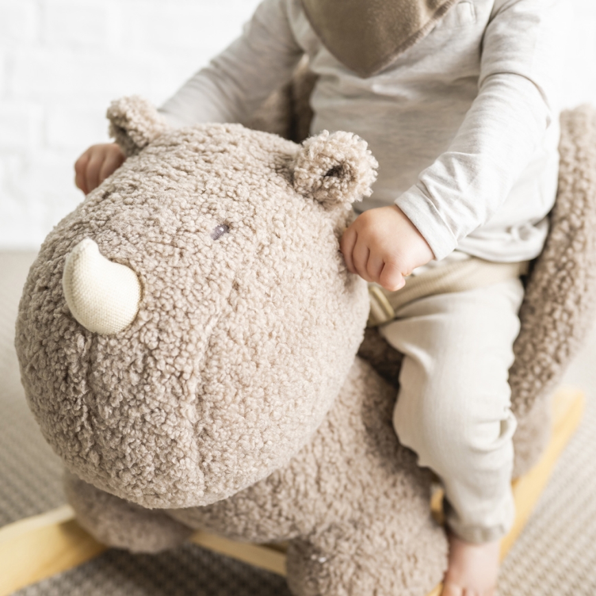 Nattou - Люлееща се играчка TEDDY носорог