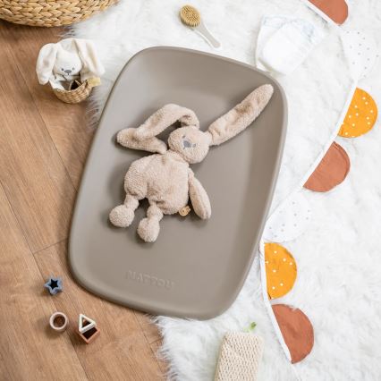 Nattou - Пеленална подложка SOFTY 50x70 cm кафява