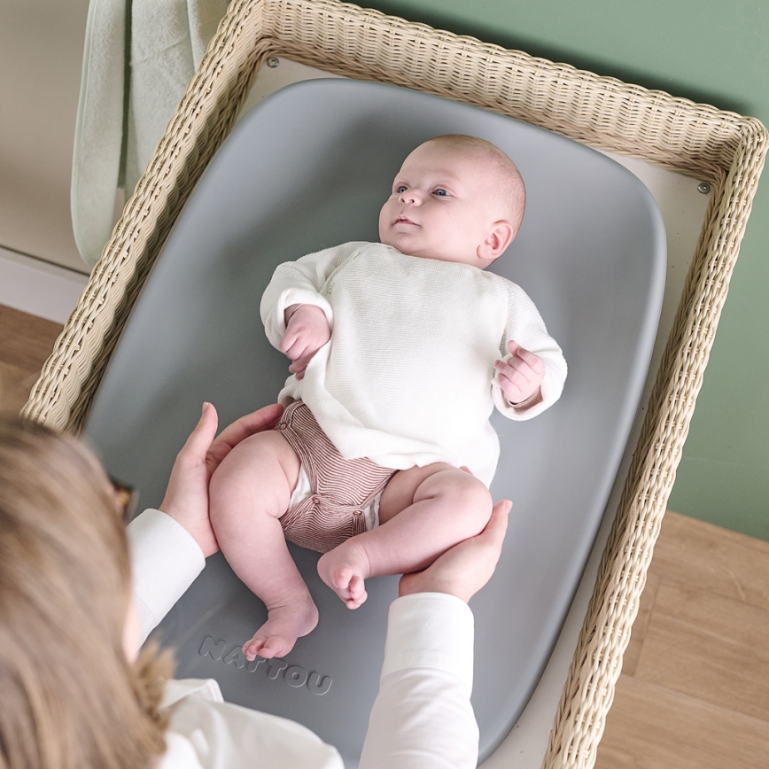 Nattou - Подложка за смяна SOFTY 50x70 см сив