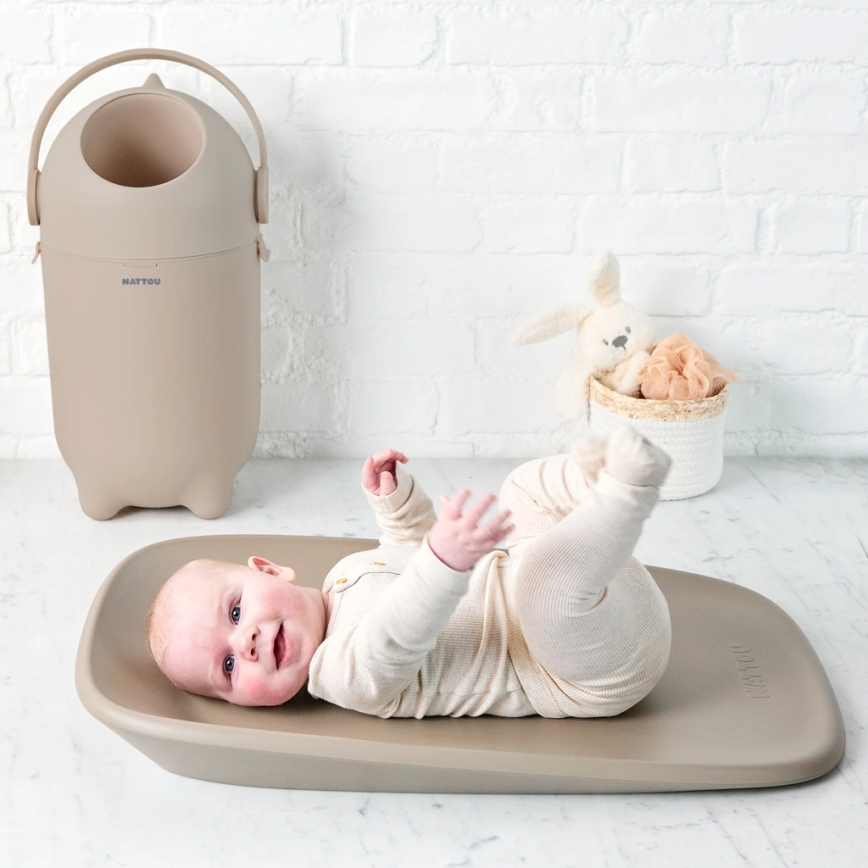 Nattou - Подложка за смяна SOFTY 50x70 см кафяв