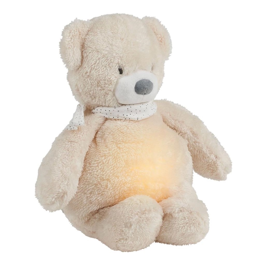 Nattou - Приятел за гушкане с мелодия и светлина SLEEPY BEAR 4в1 бежов