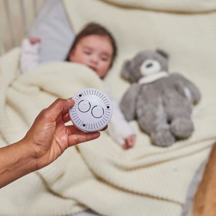 Nattou - Приятел за гушкане с мелодия и светлина SLEEPY BEAR 4в1 сив