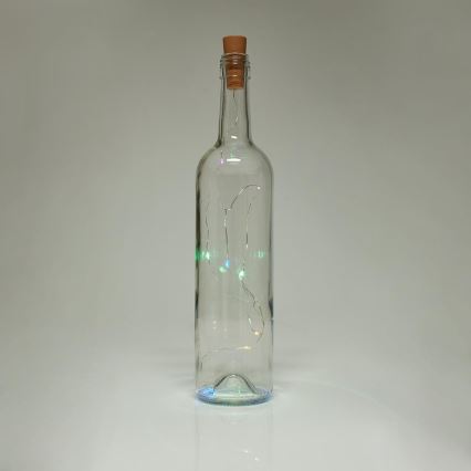 LED декоративна верижка с тапичка за бутилка 8xLED/3xLR44 IP44 0,798м