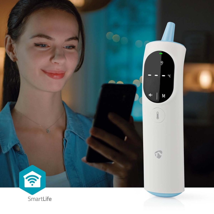 Smart многофункционален инфрачервен термометър Tuya 2xAAA