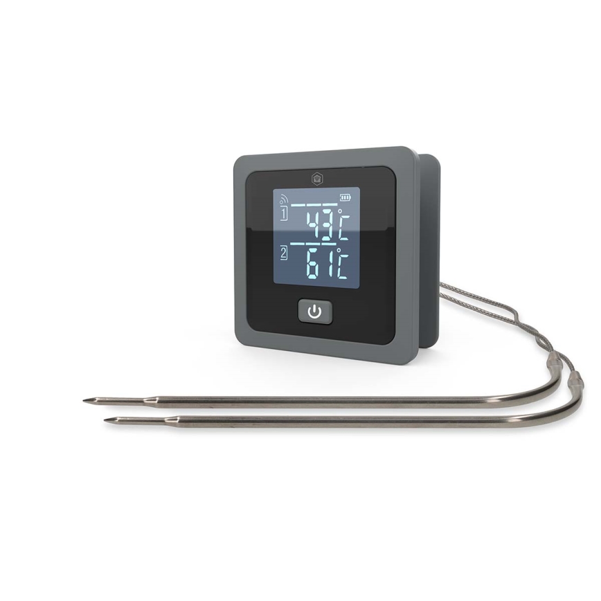 Умен дигитален термометър за месо SmartLife с LCD дисплей 0-300 °C 2xAAA