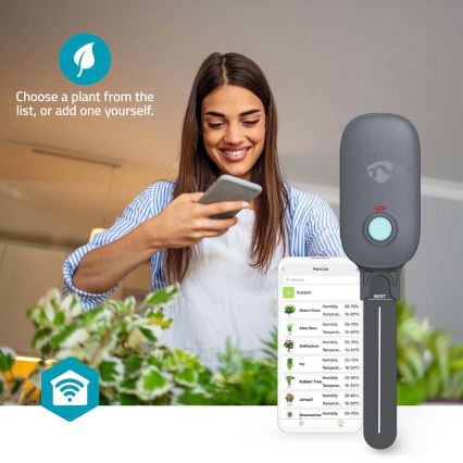 Сензор за почвена влажност 3xAAA Wi-Fi Tuya IP55