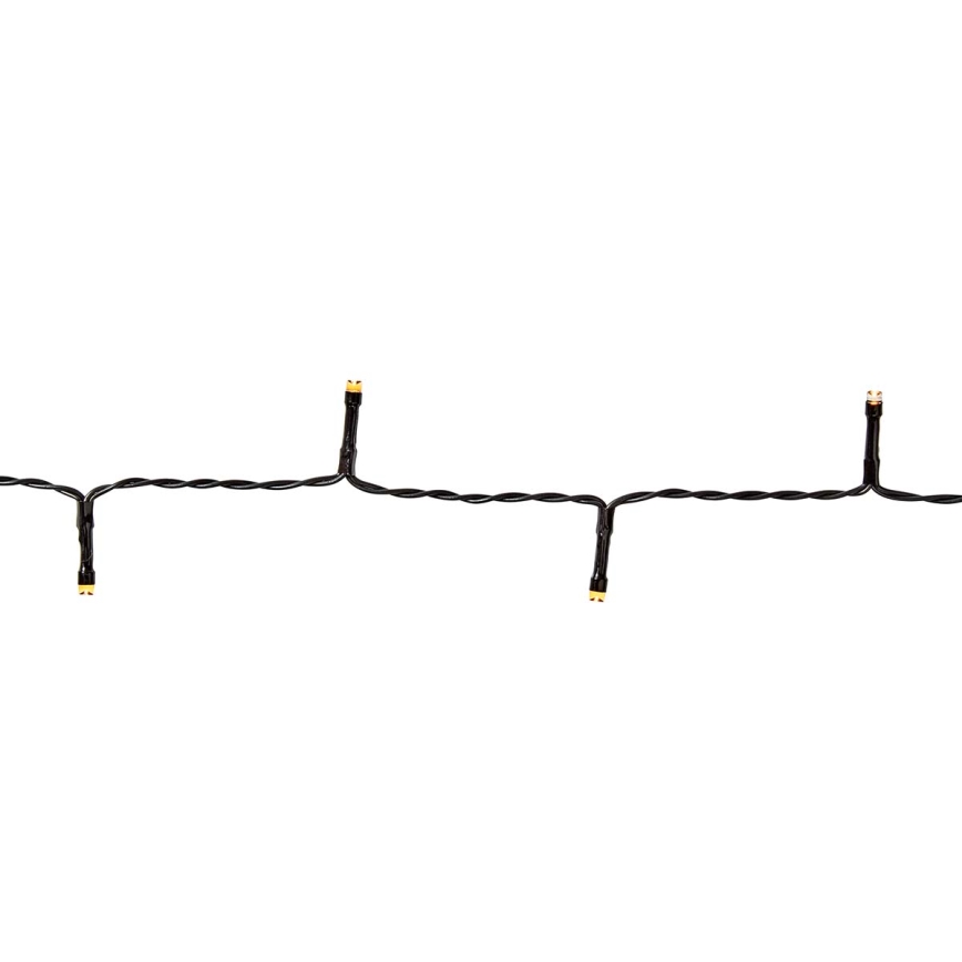 LED Екстериорни Коледни лампички 96xLED/7 функции/3xAA 7,7м IP44 топло бели